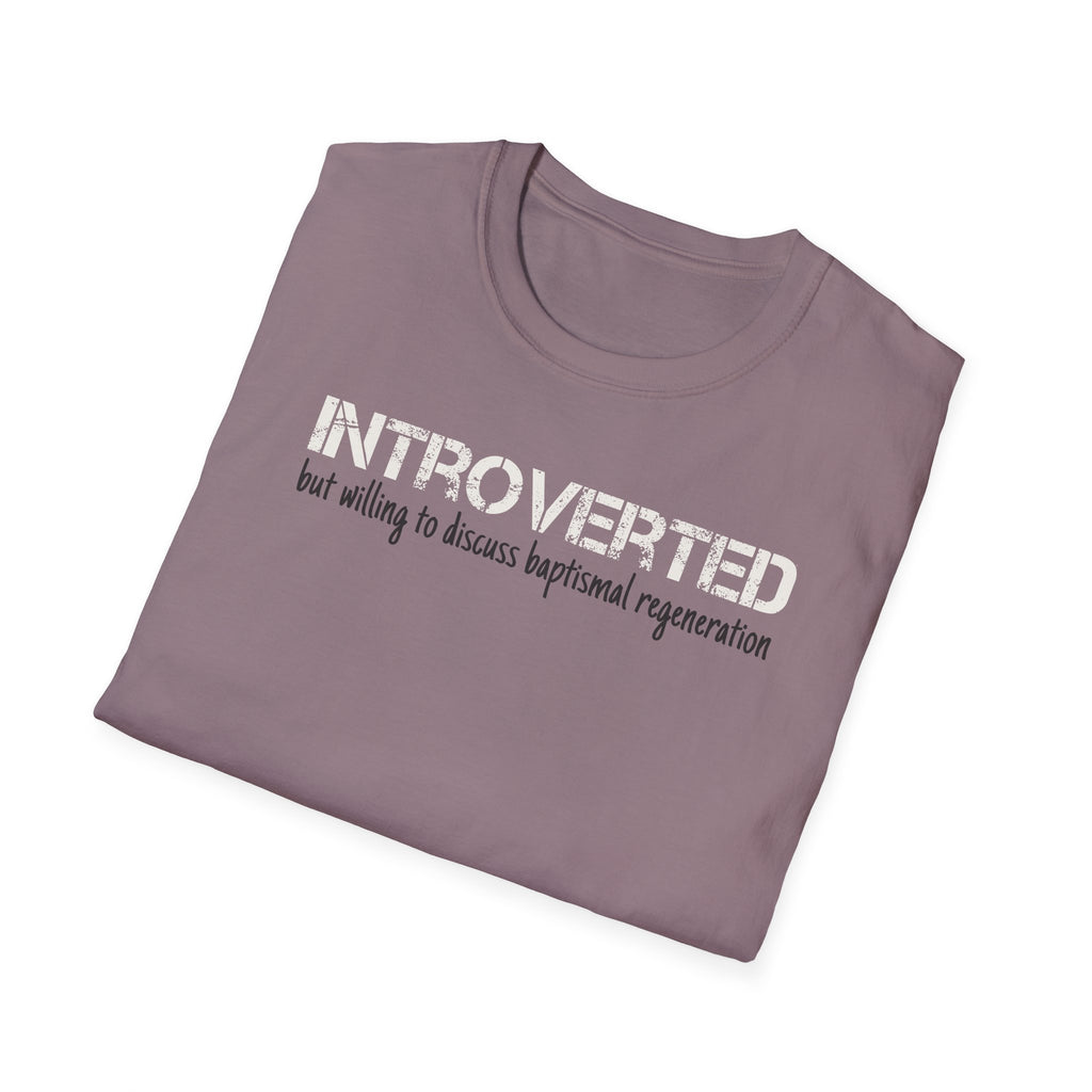 Introverted But Willing to Discuss Baptismal Regeneration Tee