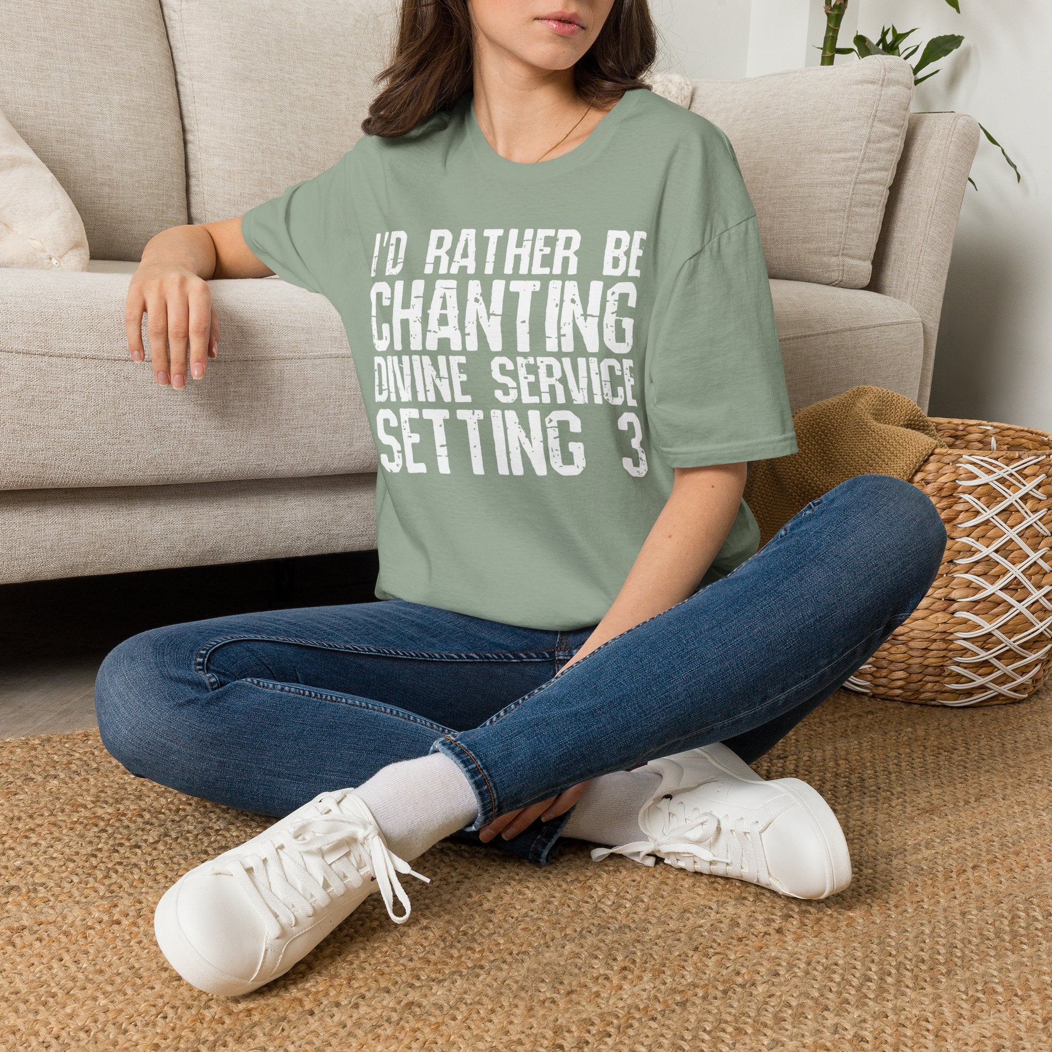 I'd Rather Be Chanting Divine Service 3 Tee