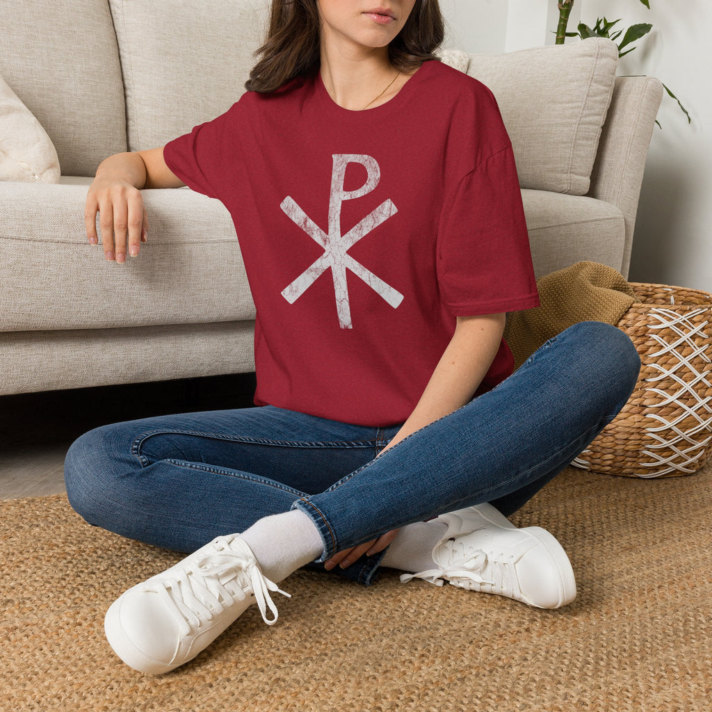 Chi Rho Christian Symbol T-Shirt — Vintage Faith Graphic Tee