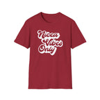 Nicea Vibes Only T-Shirt — Retro Script Graphic Tee