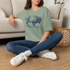Bison Graphic T-Shirt — "Face the Storm" Inspirational Tee