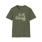 Y'all Need Liturgy White Text T-Shirt