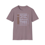 Return Unto Me T-Shirt — Isaiah 44:22 Christian Faith Tee