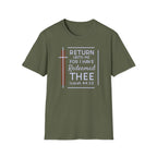 Return Unto Me T-Shirt — Isaiah 44:22 Christian Faith Tee