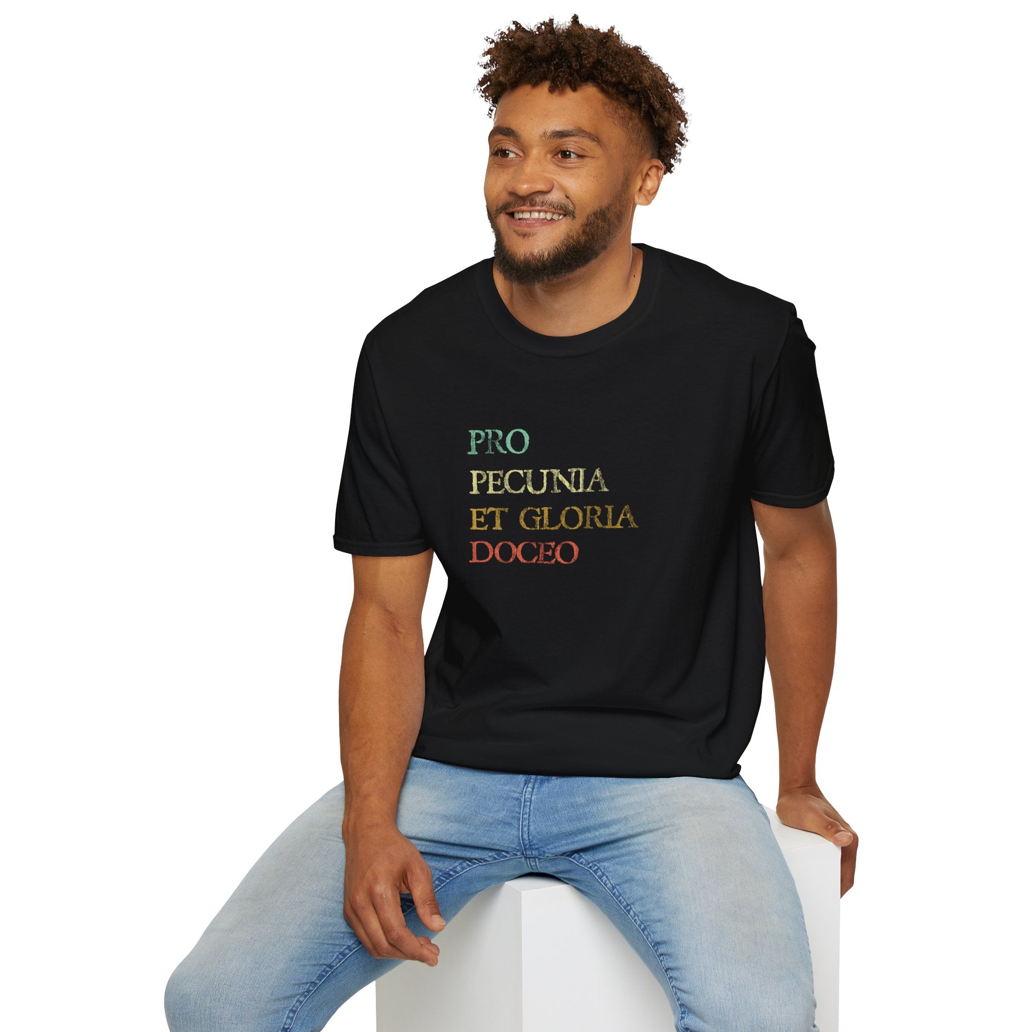 Pro Pecunia Et Gloria Doceo Vintage Latin Shirt