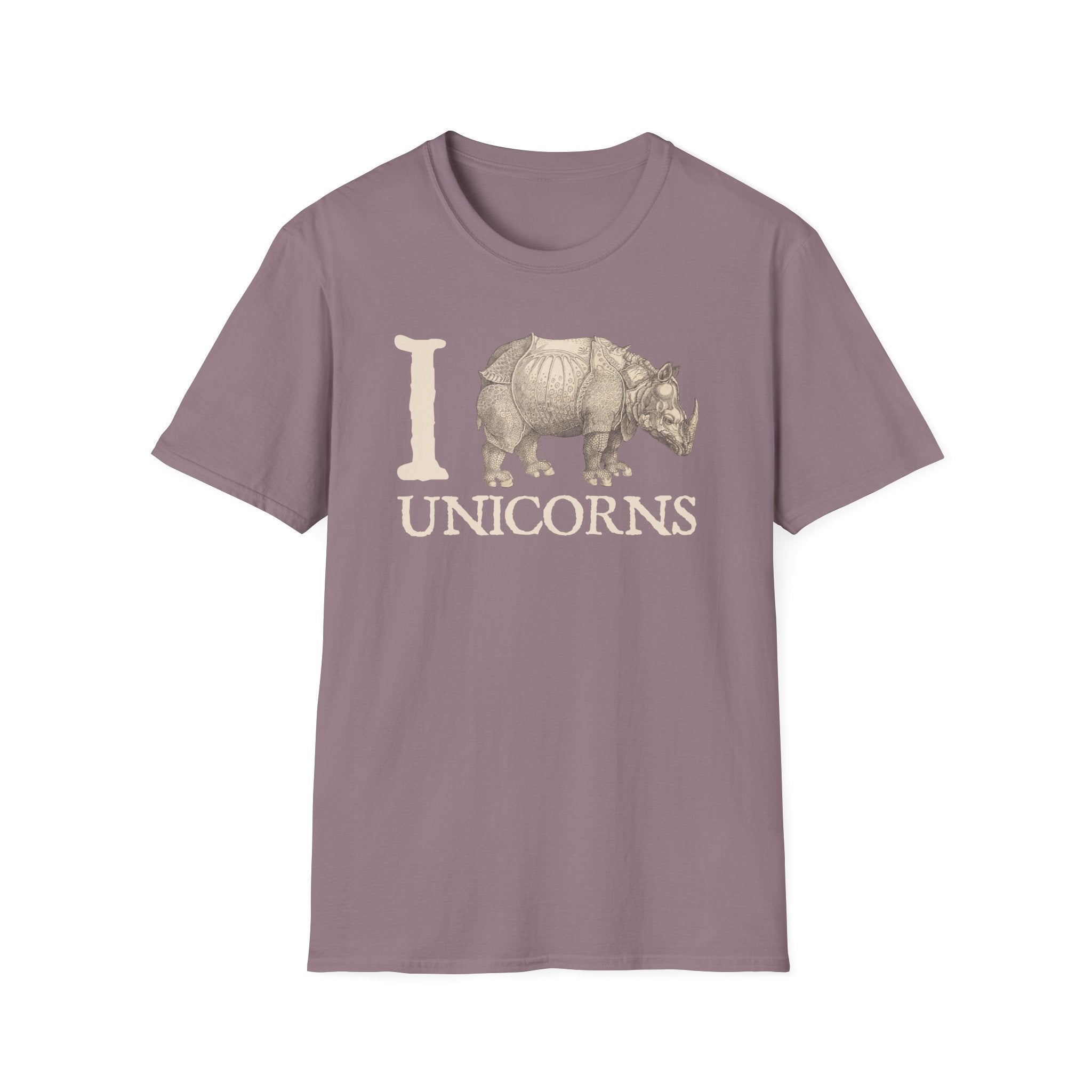 I Love Unicorns Rhinoceros Vintage Tee