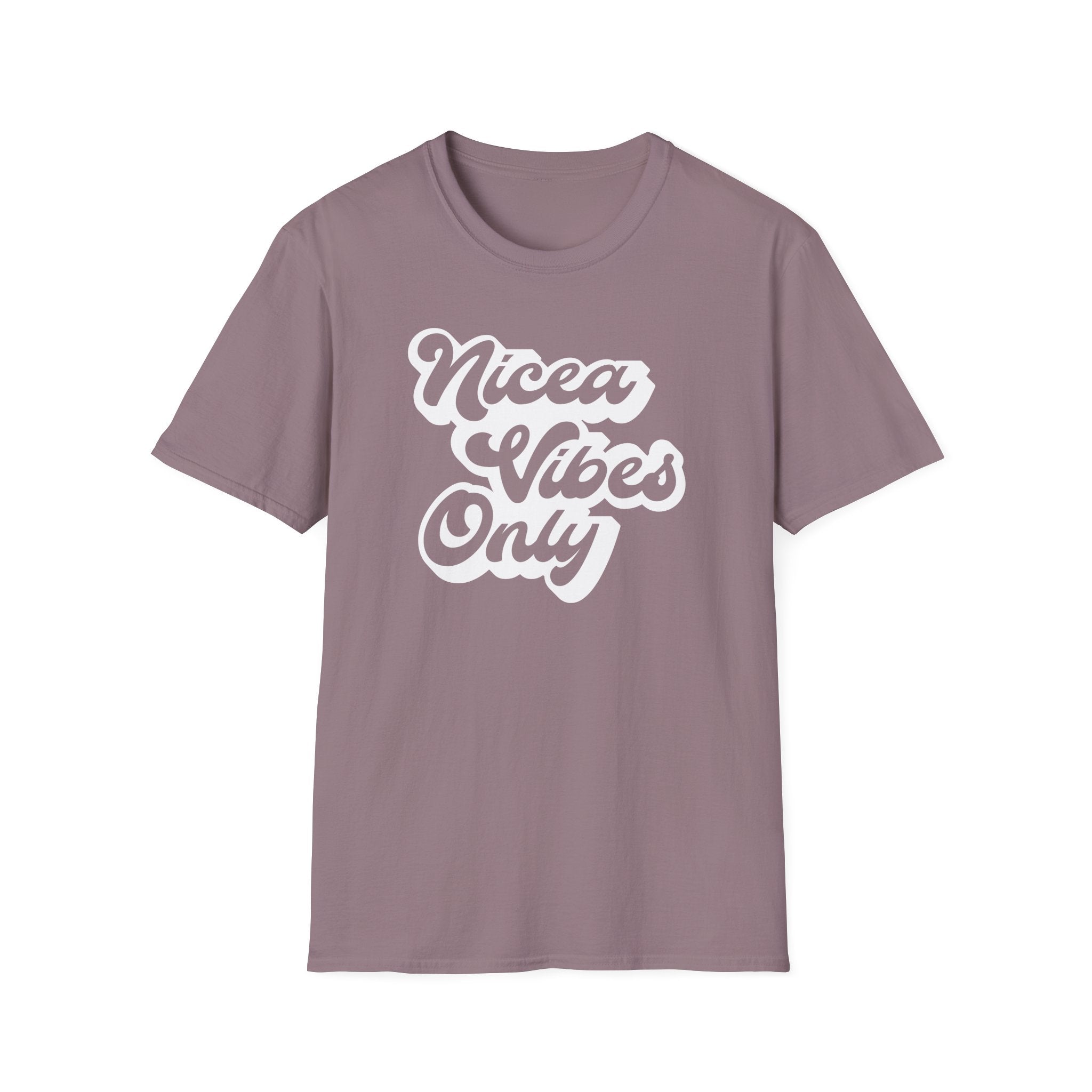 Nicea Vibes Only T-Shirt — Retro Script Graphic Tee