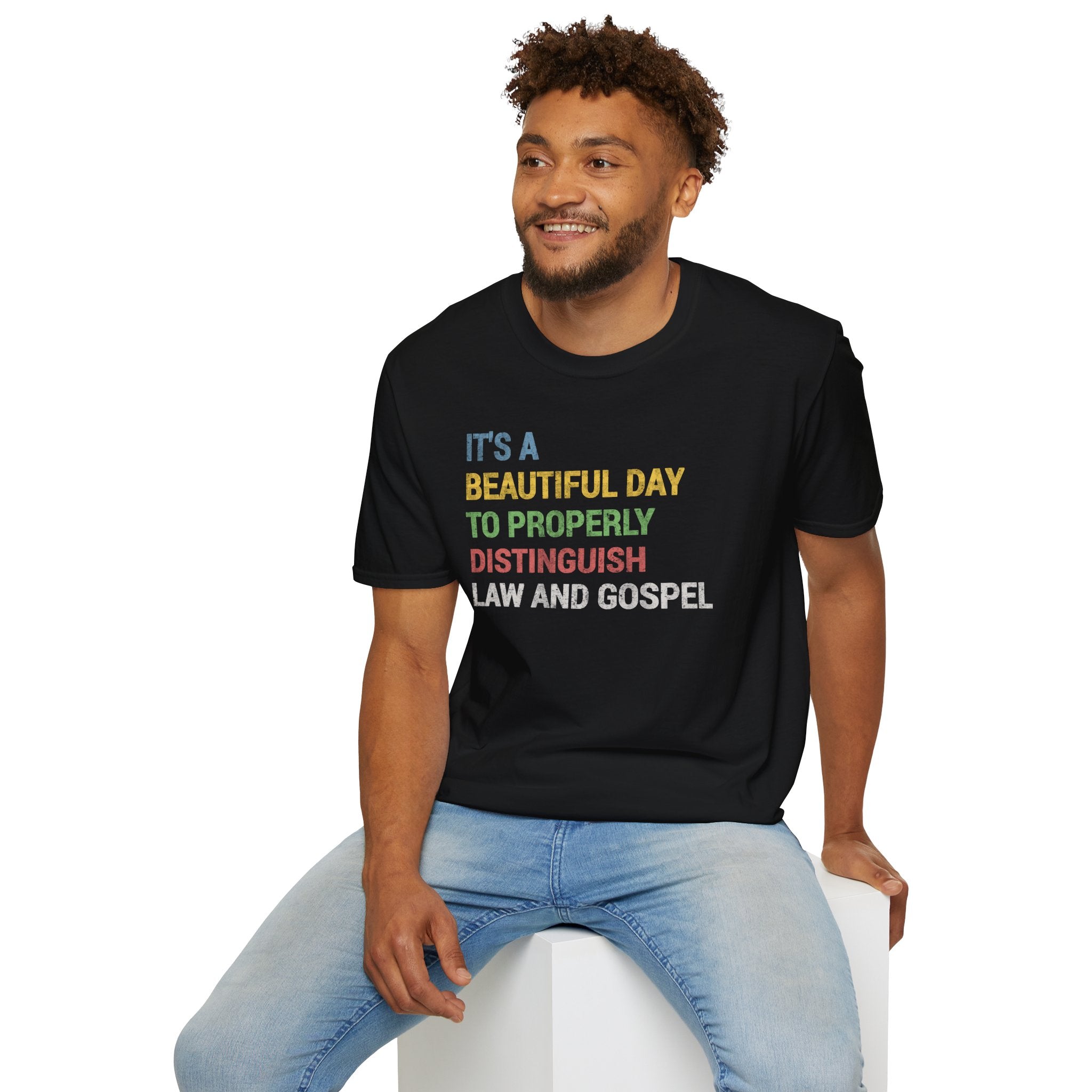 It's a Beautiful Day to Properly Distinguish Law and Gospel Lutheran Tee