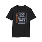 Return Unto Me T-Shirt — Isaiah 44:22 Christian Faith Tee